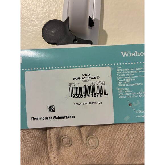 NWT Disney Baby Bambi Multi-Pack Accessories - 6-12M - Picture 3 of 3